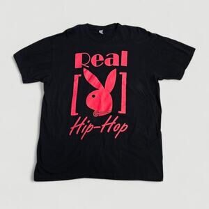 American Apparel Hip Hop Playboy Bunny Graphic Music Tee XL